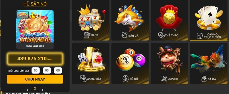 Chọn phòng chơi và đặt cược