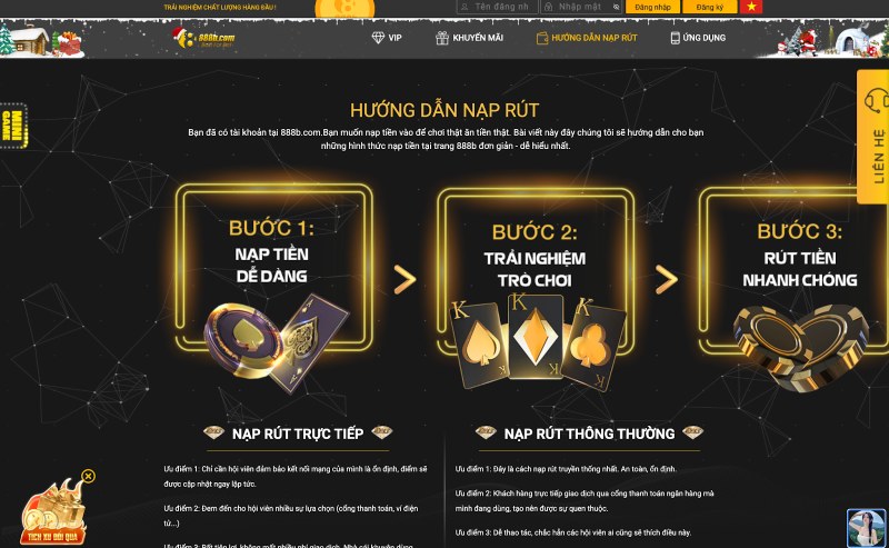 Giao dịch tiền tiện lợi tại nhà cái 888B