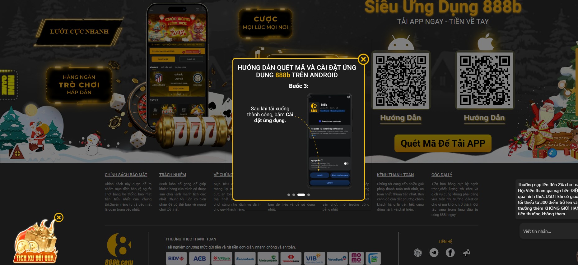 Hướng dẫn cách tải app 888b cho điện thoại Android 